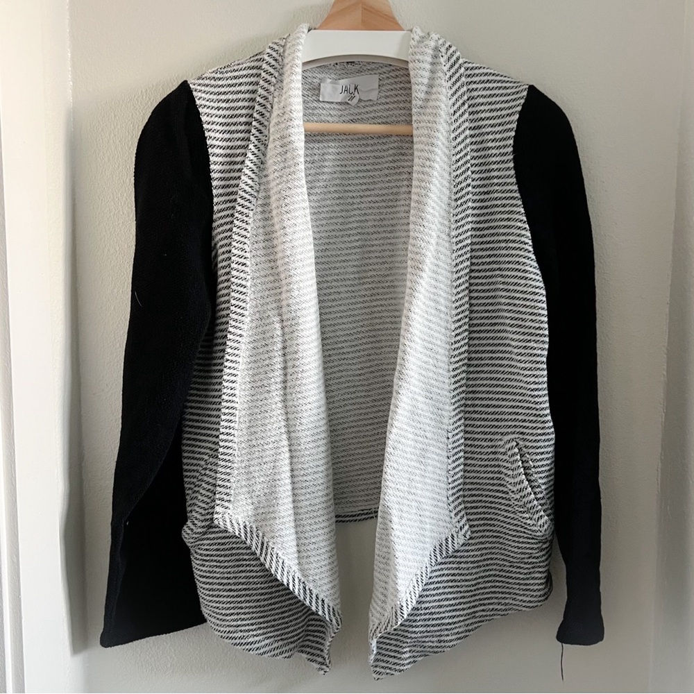 Jack by BB Dakota Mixed Media Open Cardigan M
